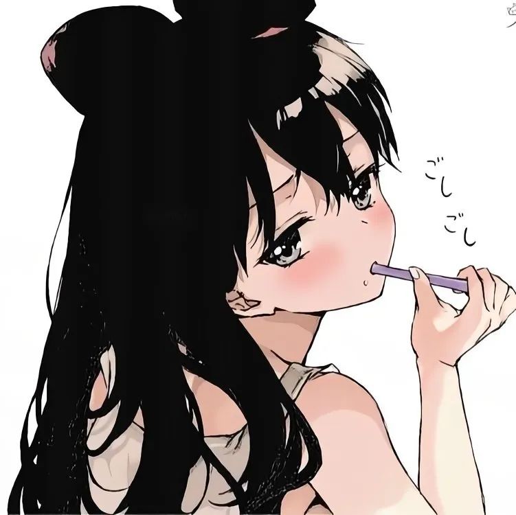 图片[55]-好看的黑白动漫女头像-喜欢表情包分享—全网表情包