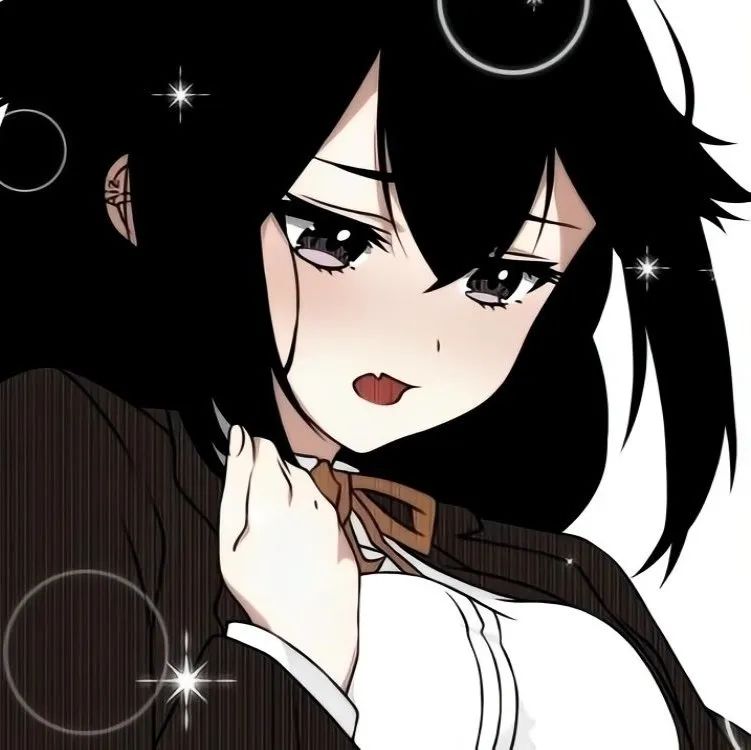 图片[60]-好看的黑白动漫女头像-喜欢表情包分享—全网表情包