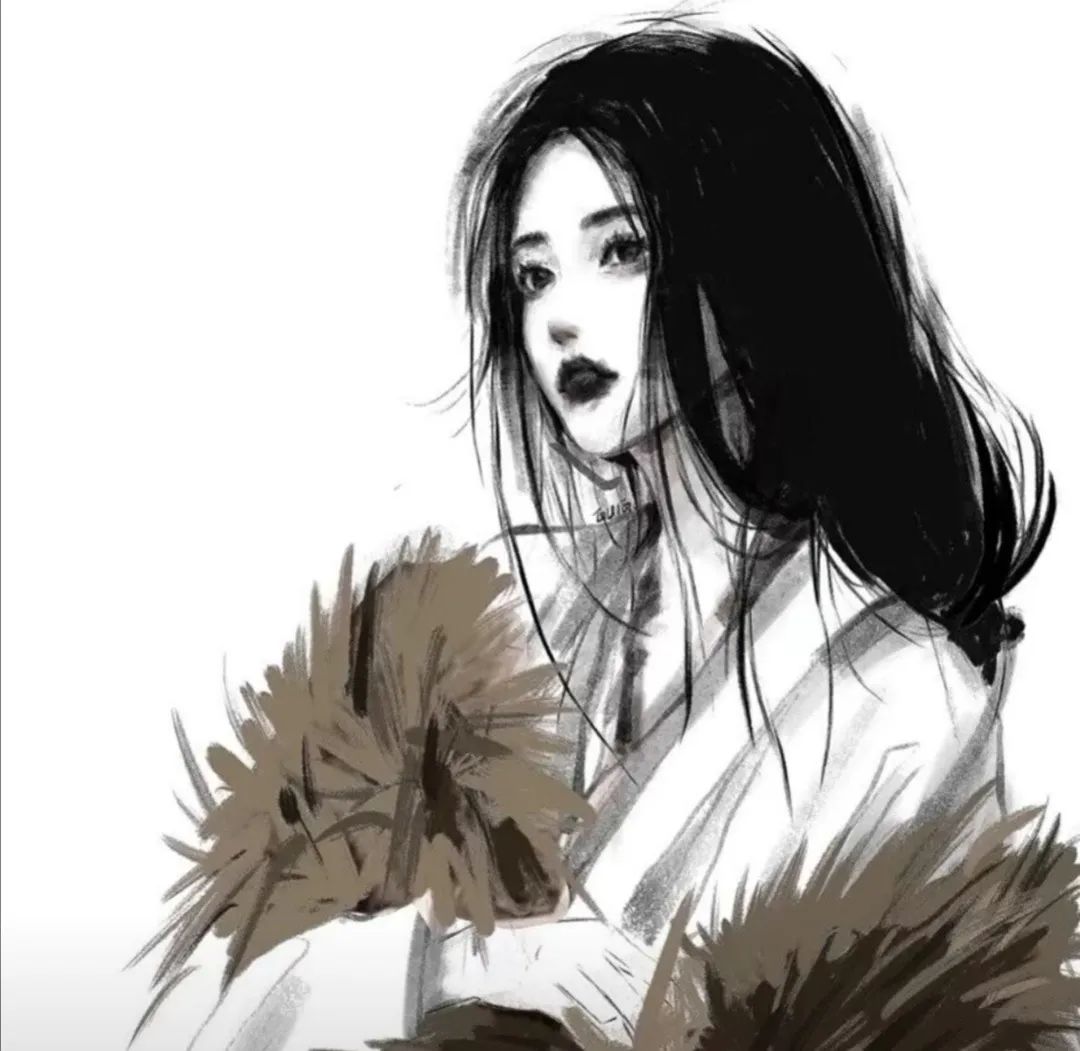图片[69]-好看的黑白动漫女头像-喜欢表情包分享—全网表情包