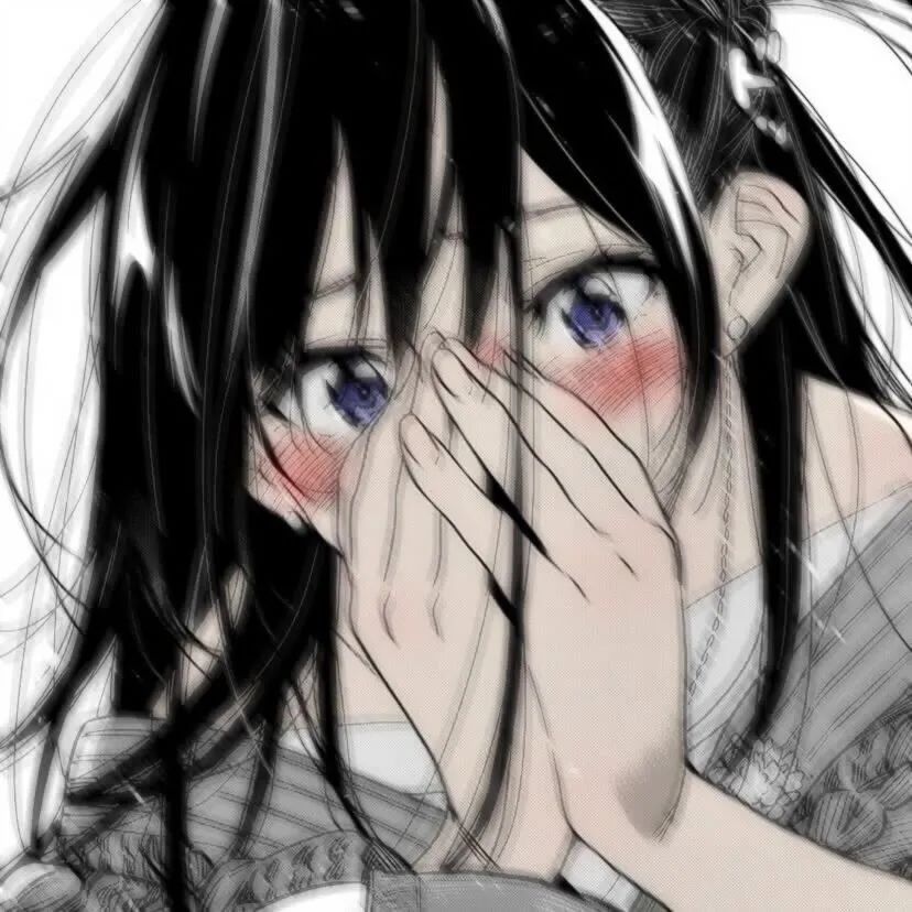 图片[36]-好看的黑白动漫女头像-喜欢表情包分享—全网表情包